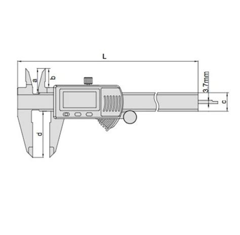 Insize Digital Vernier Caliper Mm Toolchamp In