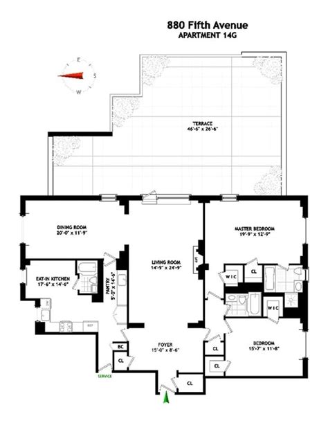 880 5th Avenue 14G New York NY 10021 Sales Floorplans Property