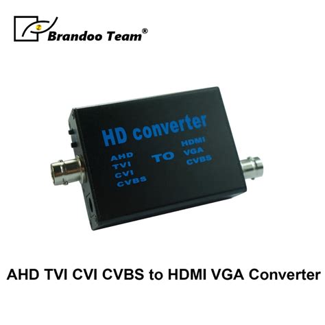 BRANDOO 1080P HD Video Converter, AHD CVI TVI CVBS Signal to HDMI/VGA ...