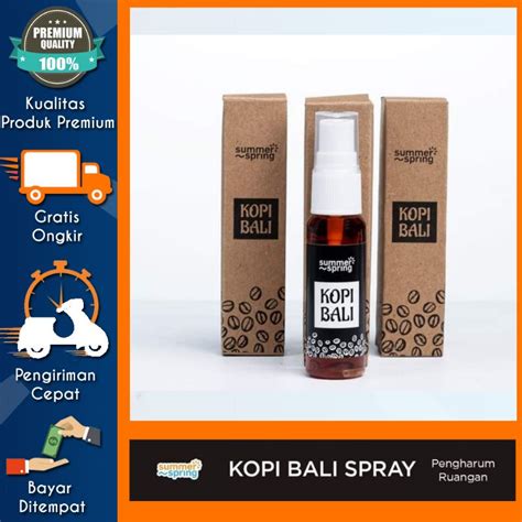 Jual Summer Spring Kopi Bali Spray Pengharum Ruangan Mobil