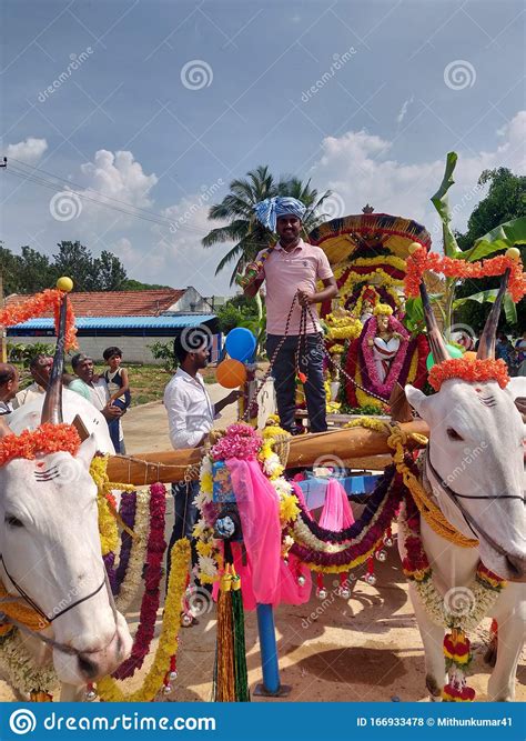 Festival Celebration in Village of India Editorial Stock Photo - Image ...