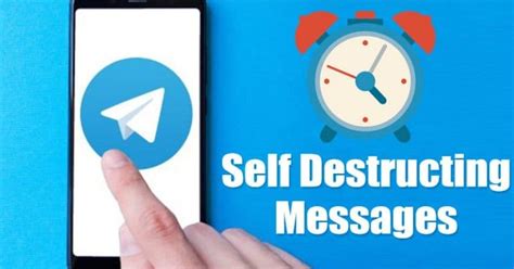 How To Send Self Destructing Messages In Telegram