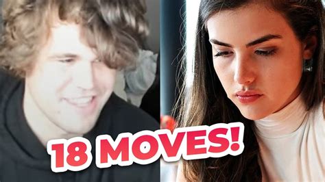 Magnus Carlsen Beats Alexandra Botez In Just 10 Seconds Youtube