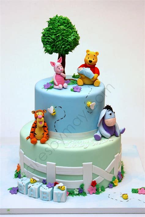 Winnie the Pooh and Friends Baby Shower Cake - Decorated - CakesDecor