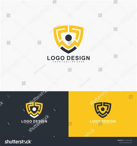 Shield Security Logo Design Vector Stock Vector Royalty Free 1116421004 Shutterstock