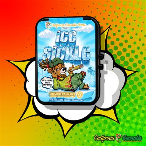 5 Pack Ice Sickles Tin California Cannabis