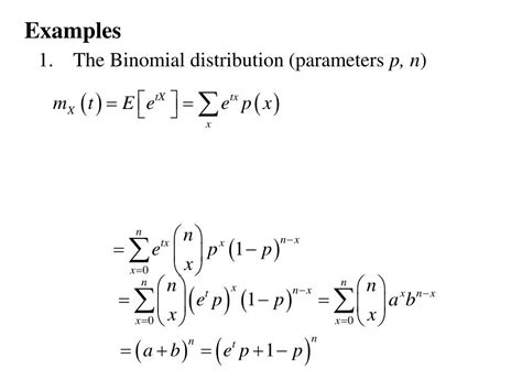 Ppt Moment Generating Functions Powerpoint Presentation Free Download Id225405