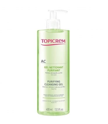 TOPICREM AC GEL NETTOYANT PURIFIANT PEAUX MIXTES A GRASSES 400ML Su