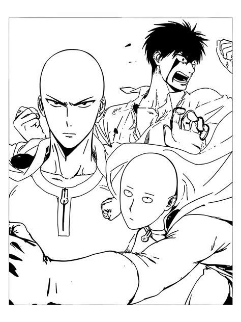 Desenhos De One Punch Man Para Colorir