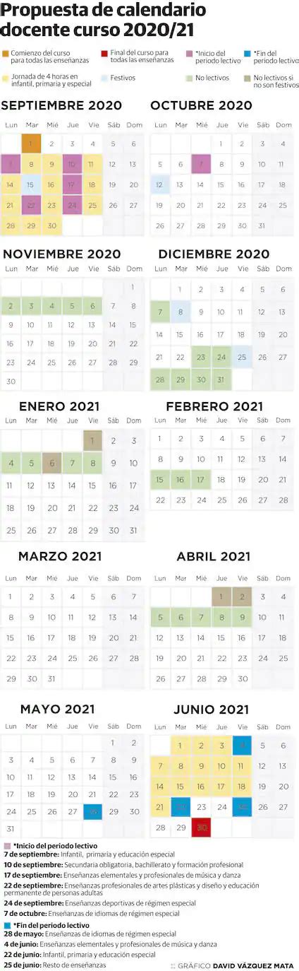 Calendario Escolar 2020 2021