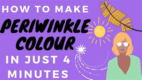 How To Make Periwinkle Colour Colour Mixing Make Periwinkle Colour Acrylic Colour Youtube