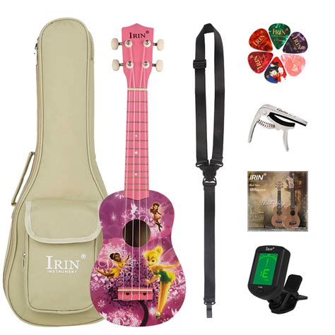 Irin 21 Inch Ukulele 4 Strings Hawaiian Guitar Purple Girl Guitarra Ukulele With Bag Tuner Stri