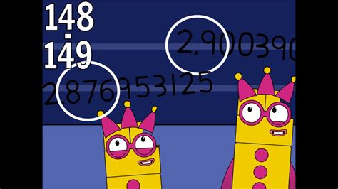 Numberblocks Band 512ths 148 149 Youtube