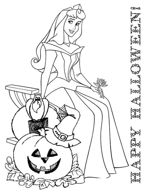 Coloriage Halloween Disney Princesse Aurore T L Charger Et Imprimer