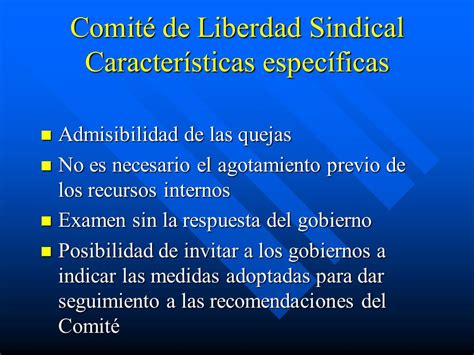 Sistemas De Control De La Oit Servicio De Liberdad Sindical Oit Ginebra