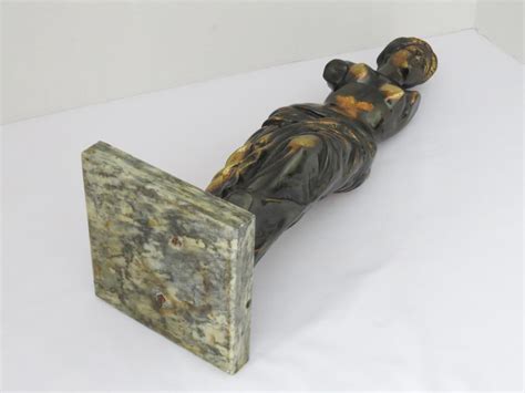 Vintage Copper Bronze Marble Nude Women Statue 14 Etsy