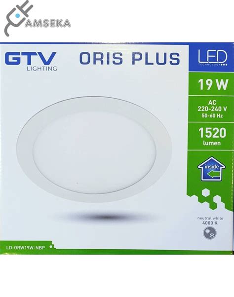 GTV LED panelė ORIS PLUS 3000K Amseka lt Amseka lt