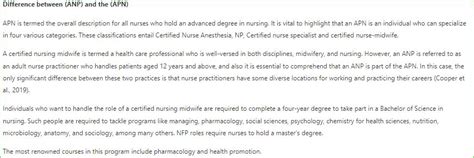 Difference between (ANP) and the (APN)-Advanced Practice Roles in Nursing