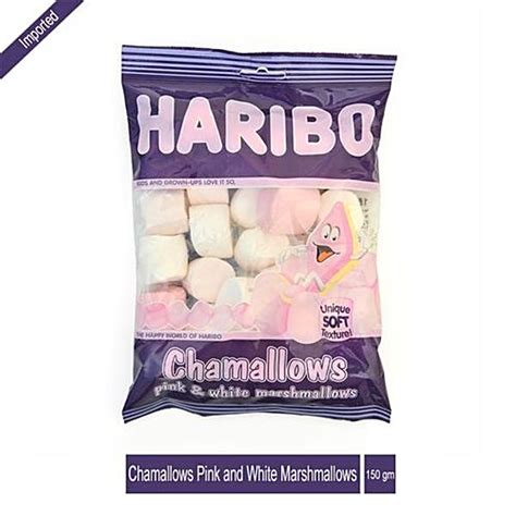 Buy Haribo Chamallows Pink White Marshmallows 150 Gm Pouch Online At