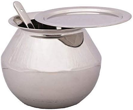 Buy Mahi Stainless Steel Pongal Pot Gundu Cooker Handi Litres Medium