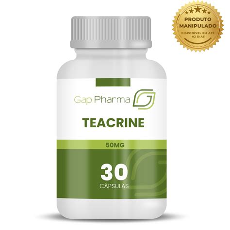Teacrine Efeitos Colaterais - Teacrine 50mg - 30 Cápsulas - Gap Pharma | Acesse nossa loja