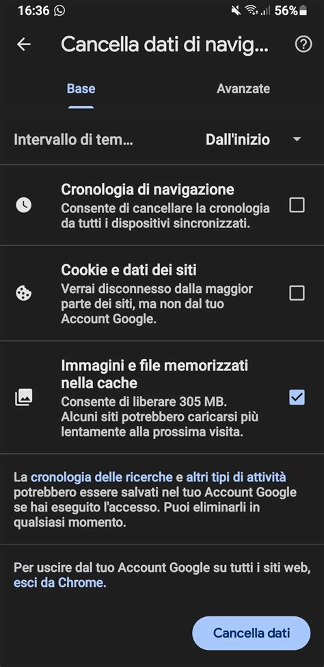 COME SVUOTARE LA CACHE DI GOOGLE CHROME Mondo Samsung