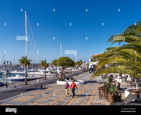 Lanzarote Walking Pedestrian Walkway Hi Res Stock Photography And