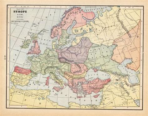 Map Of Europe In 800 Ad Emilia Natividad