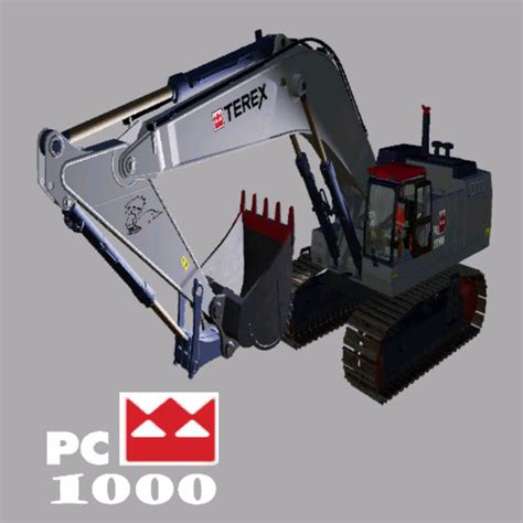 Ls19 Komatsu Pc1000 Terex V 15 Bagger And Radlader Mod Für