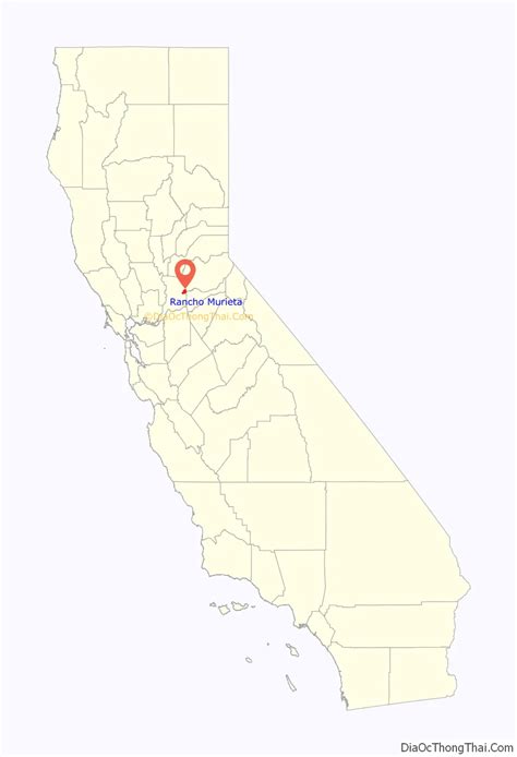 Map Of Rancho Murieta Cdp Thong Thai Real