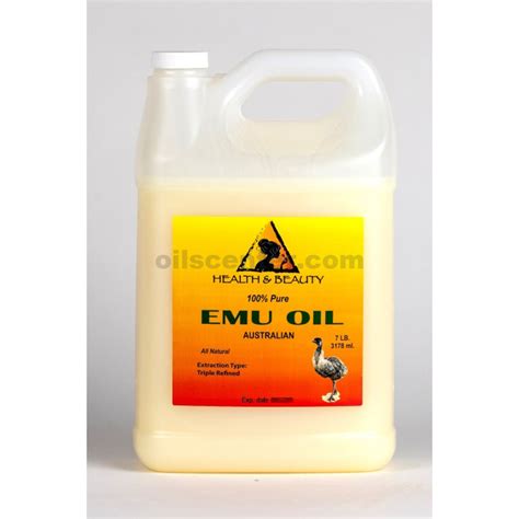 Emu Oil Australian Organic Triple Refined 100 Pure Premium Prime Fresh 7 Lb Buy Handb Oils