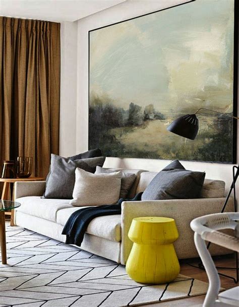 Large Grey Green Abstract Painting,Light Green Landscape Oil Painting ...