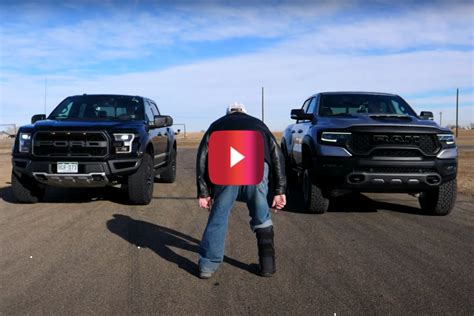 702-HP Ram TRX vs. Ford F-150 Raptor in Drag Race - alt_driver