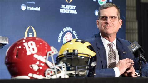 Michigans Jim Harbaugh Set To Join Select List In Mondays Rose Bowl