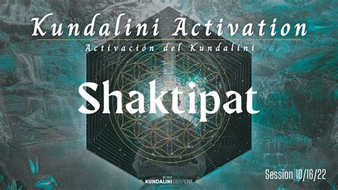 Individual Kundalini Activation Session Shaktipat Shivapat What