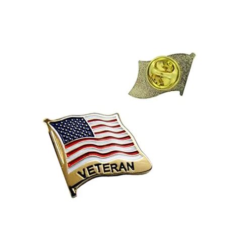 Wholesale Custom Us Veteran Flag Enamel Metal Lapel Pin Badge Buy