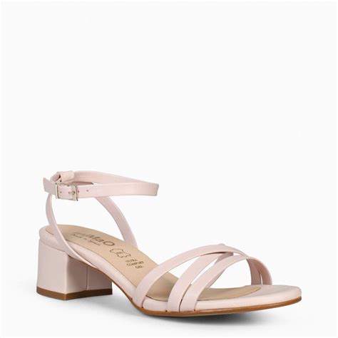 Viena Sandalias De Tiras Finas Y Tac N Bajo Nude Sandalias De Tiras Zapatos De Tacon Ancho