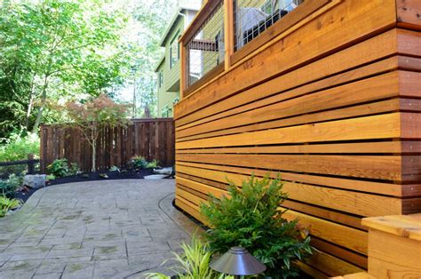 Bothell Deck Underdeck Screening Sublime Garden Design Landscape Design And Landscape