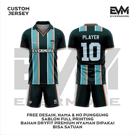 Jual Jersey Futsal Green Vintage Full Printing Free Custom Dryfit