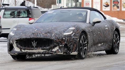 New Maserati Grancabrio Folgore Bhp Convertible Ev Spotted Auto