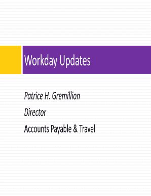 Fillable Online Workday Updates Fax Email Print PdfFiller