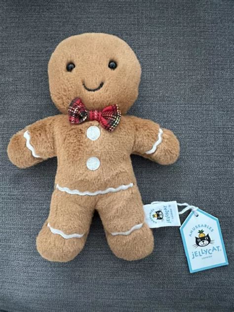 Genuine Official Jellycat I Am Jolly Gingerbread Fred Brand New With