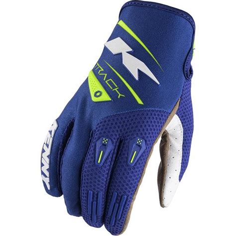 Gants Cross TRACK KID KENNY Navy Neon Jaune MOTO AXXE FR Gants Cross