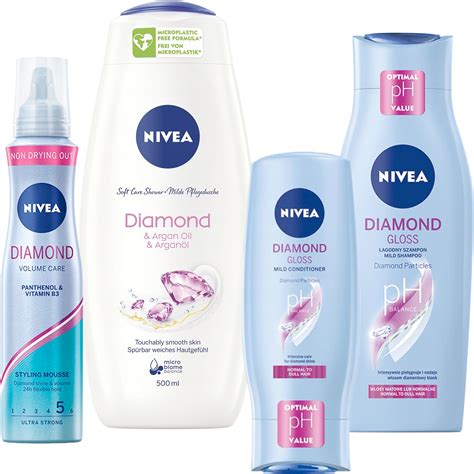 Zestaw dla kobiety Nivea Diamond Zestaw Do Pielęgnacji Ciała I Włosów