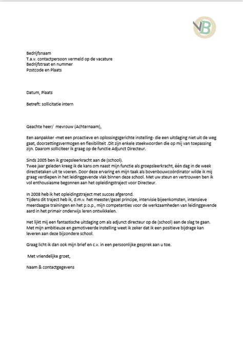 Voorbeeld Interne Sollicitatiebrief Professionele Voorbeeld Brieven