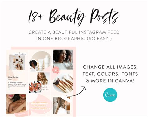 The Beauty Instagram Puzzle Post Template My Social Boutique