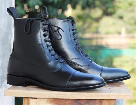 Mens Wide Black Dress Boots At Russell Shriver Blog