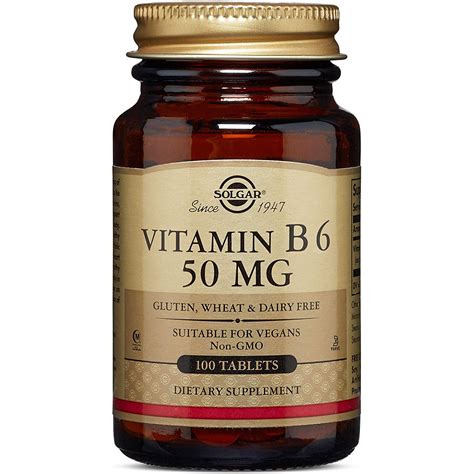 Solgar Vitamin B6 50 Mg Tablets 100 Tabs купити в інтернет магазині