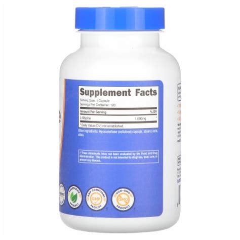 Nutricost L Glycine Mg Capsules Count Fred Meyer