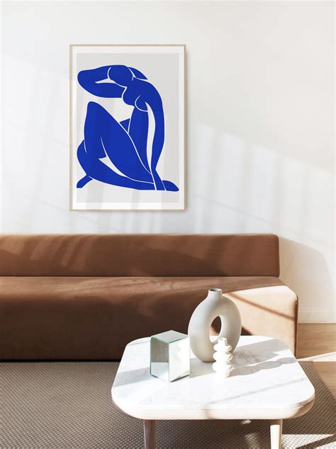 BLUE NUDE Cutout Print Henri Matisse Minimalist Modern Wall Etsy